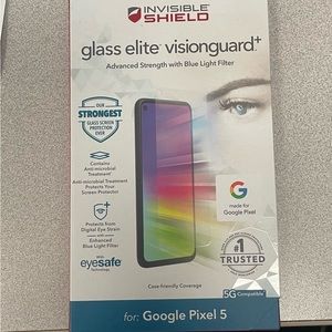 NWT Invisible Shield Glass Elite Visionguard+ for Google Pixel 5